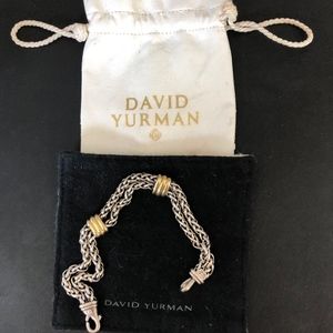 David Yurman Men's  Double Wheat Chain Bracelet